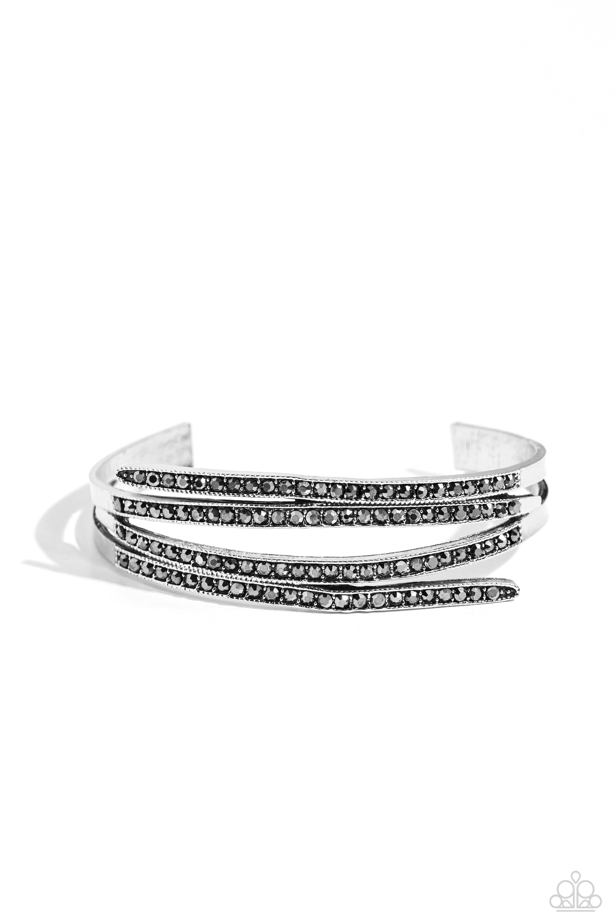 CURVED LINES SILVER-BRACELET