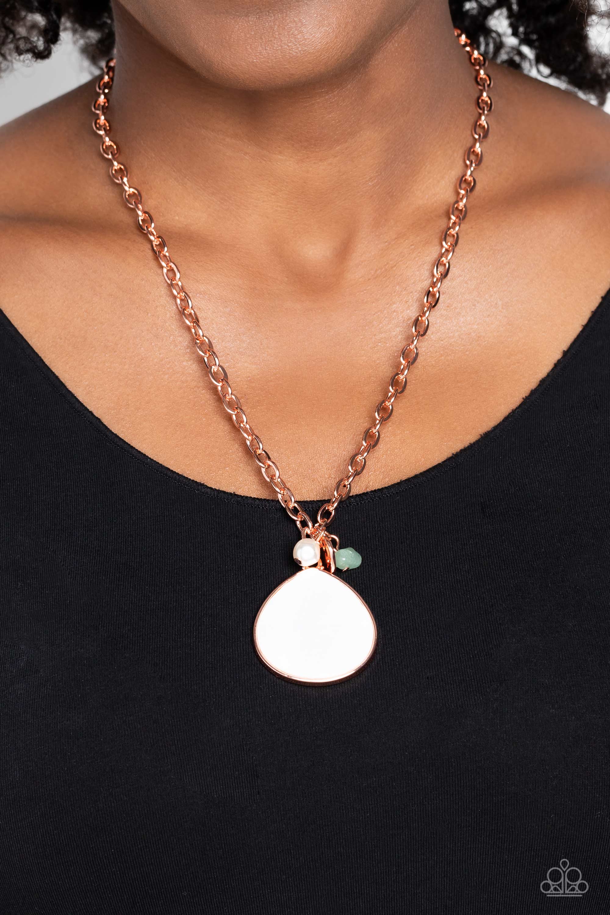 I PUT A SHELL ON YOU COPPER-NECKLACE