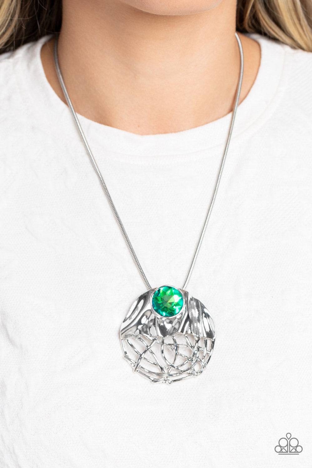 LUSH LATTICE GREEN-NECKLACE