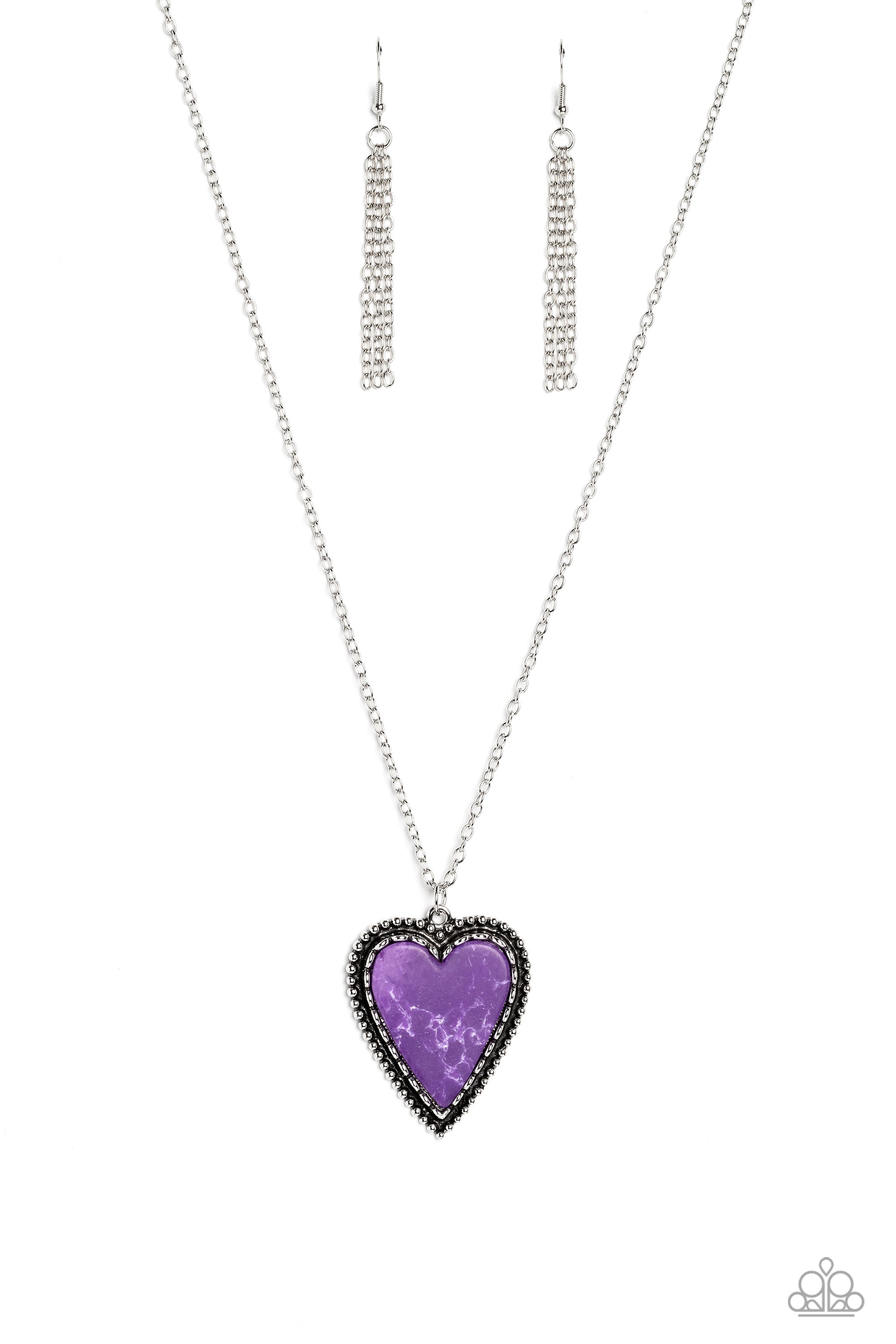 STONY SUMMER PURPLE-NECKLACE