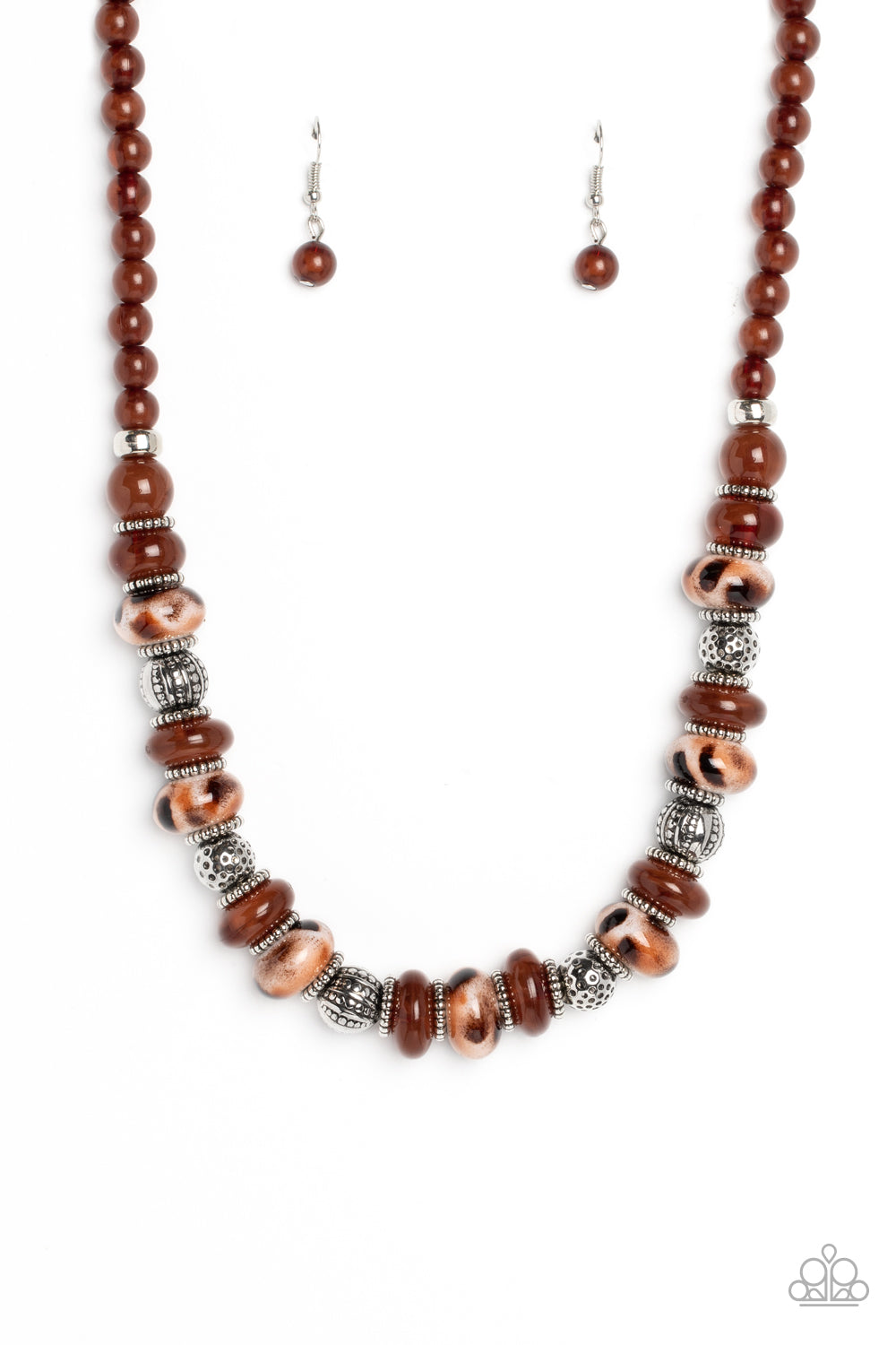 WARPED WHIMSICALITY BROWN-NECKLACE