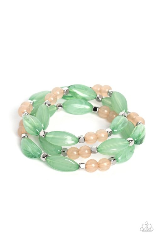 BEAD DRILL GREEN-BRACELET