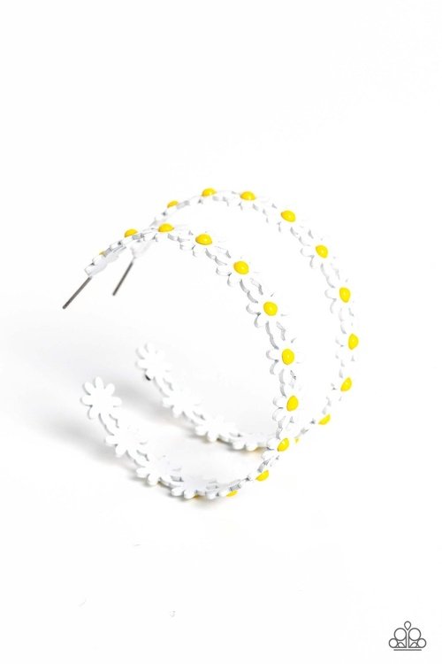 DAISY DISPOSITION WHITE-EARRINGS