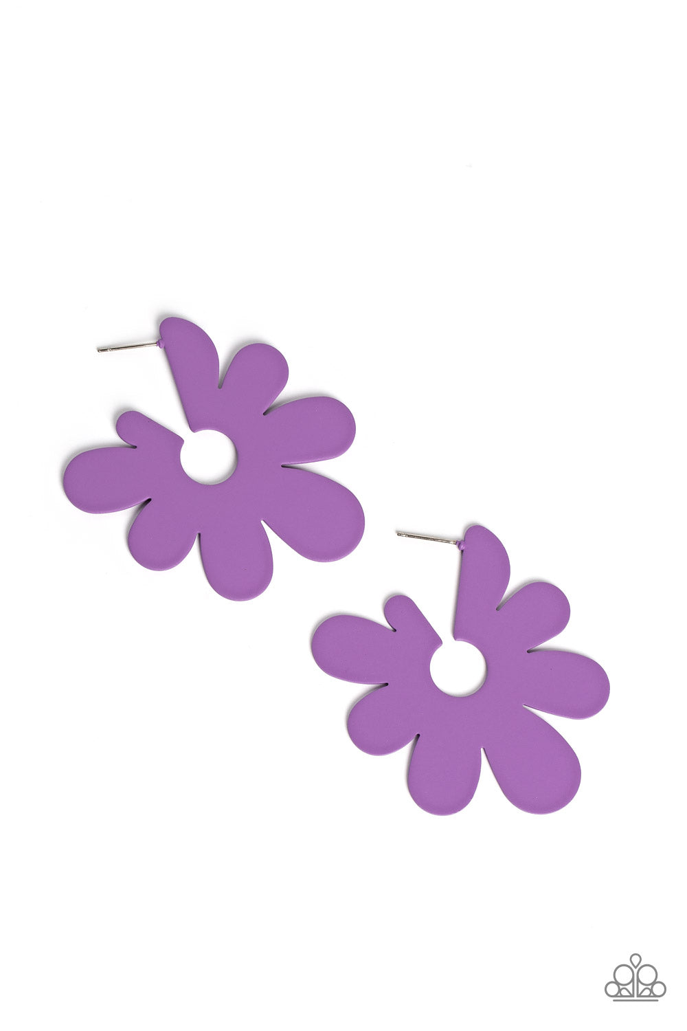 FLOWER POWER FANTASY PURPLE-EARRINGS