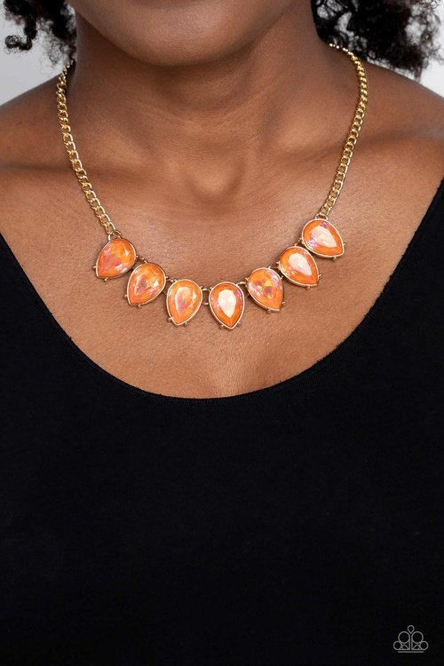 FLIRTY DANCING ORANGE-NECKLACE