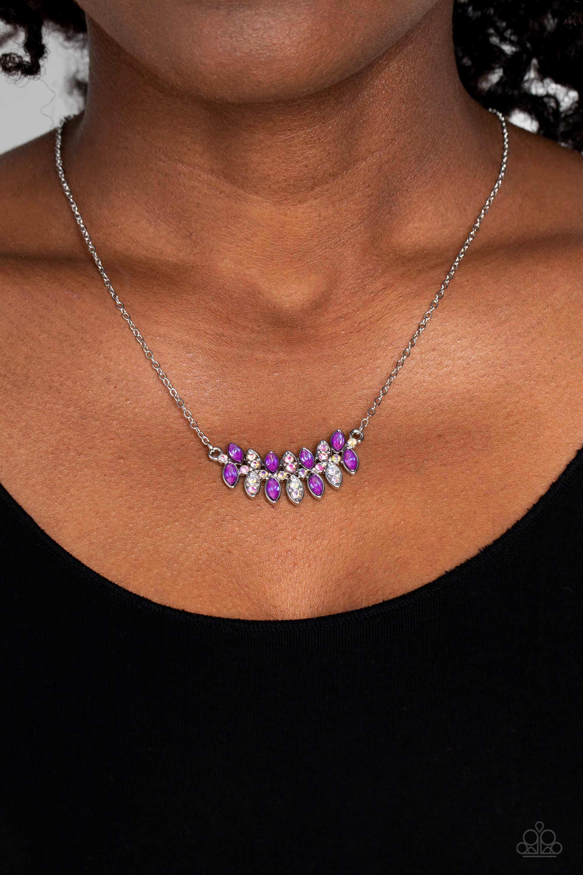 LUSTROUS LAURELS PURPLE-NECKLACE