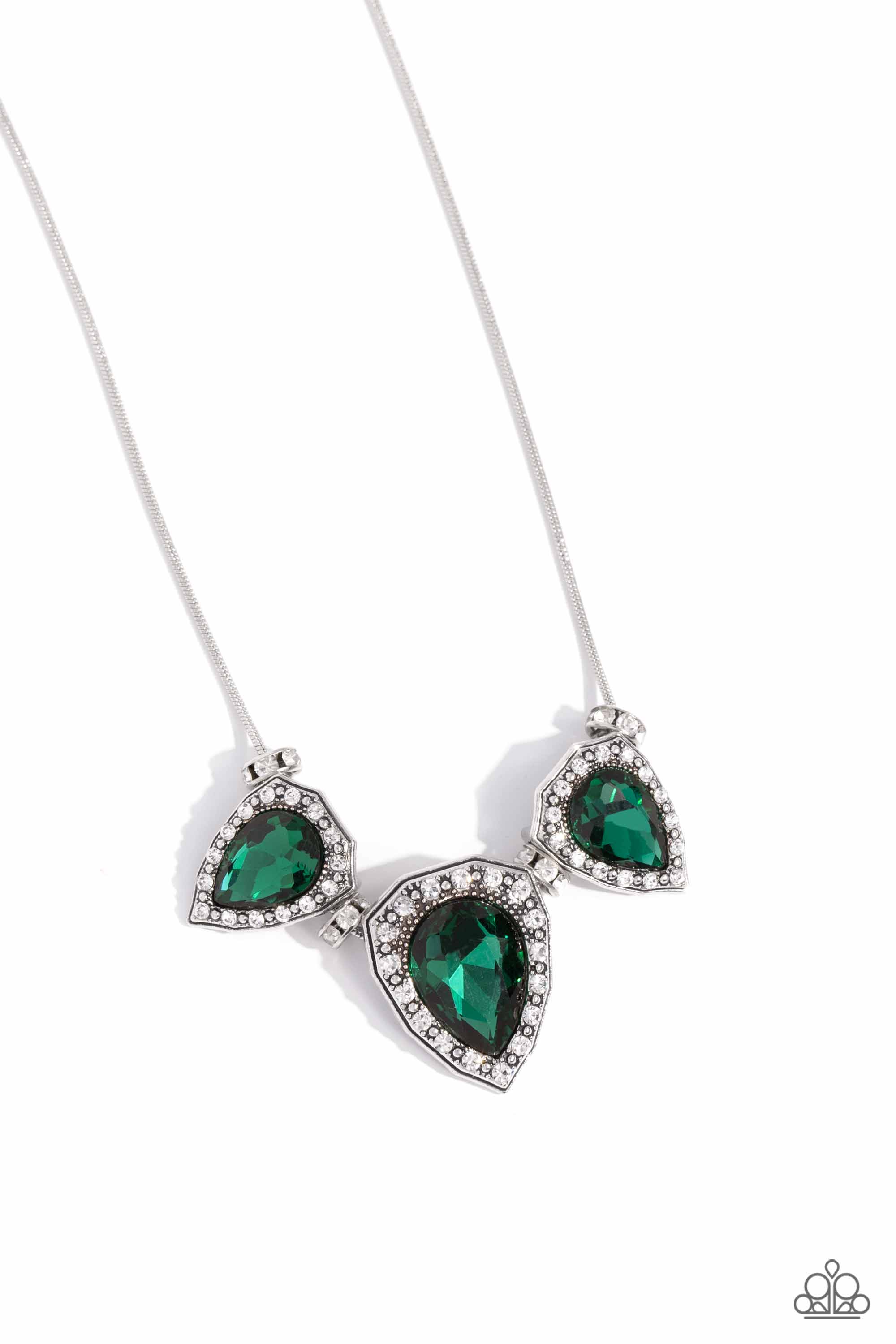 MAJESTIC MET BALL GREEN-NECKLACE