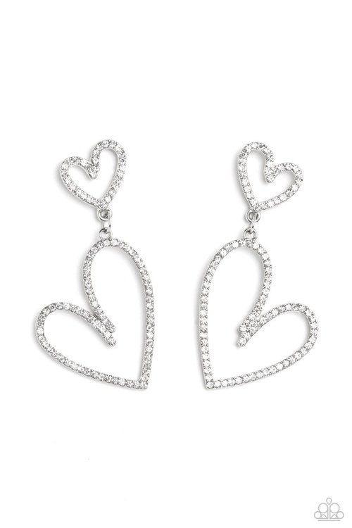 DOTING DUO WHITE-EARRINGS