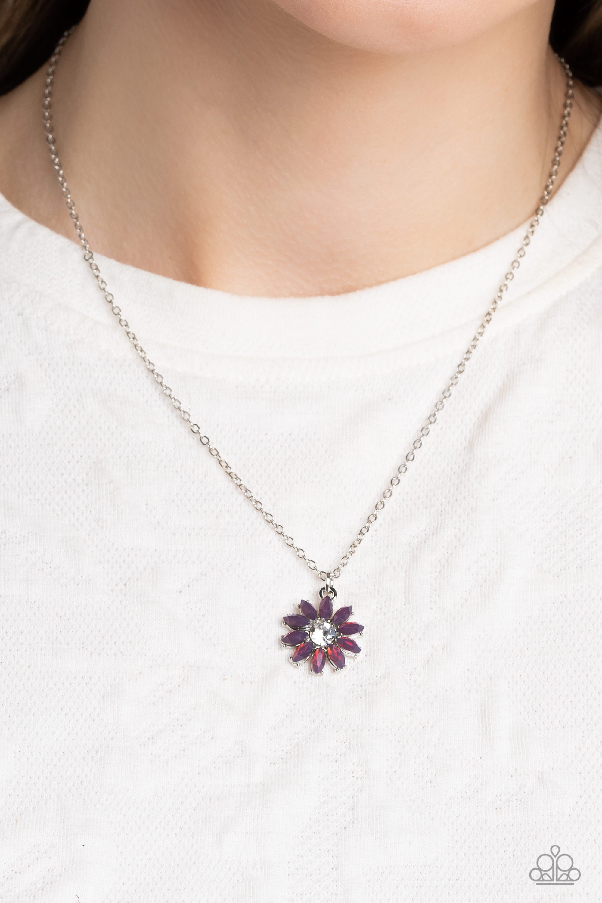 DAISY DIVA PURPLE-NECKLACE