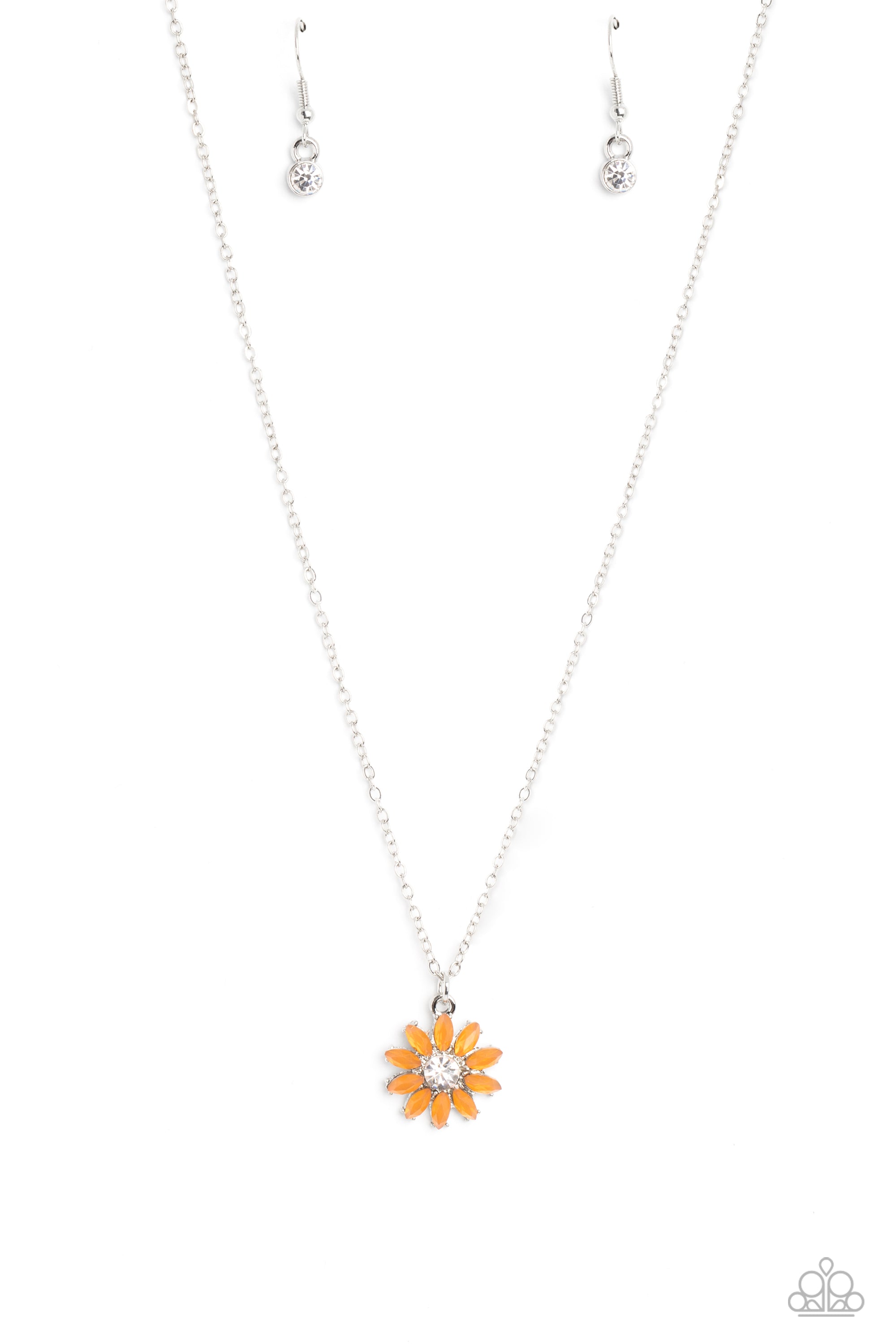 DAISY DIVA ORANGE-NECKLACE