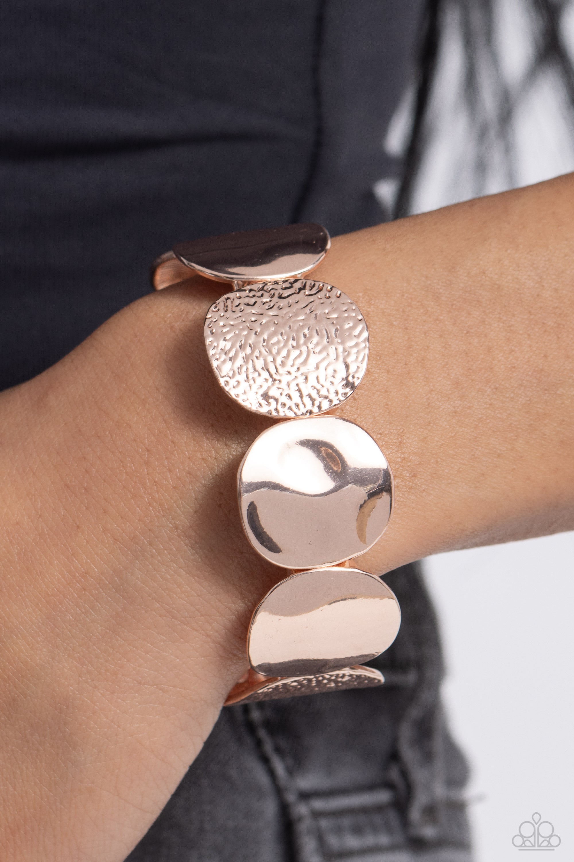 RIPPLING RECORD ROSE GOLD-BRACELET