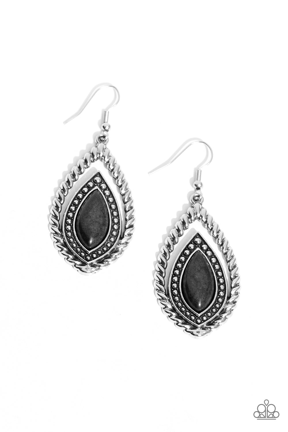 TWISTED TRAILBLAZER BLACK-EARRINGS