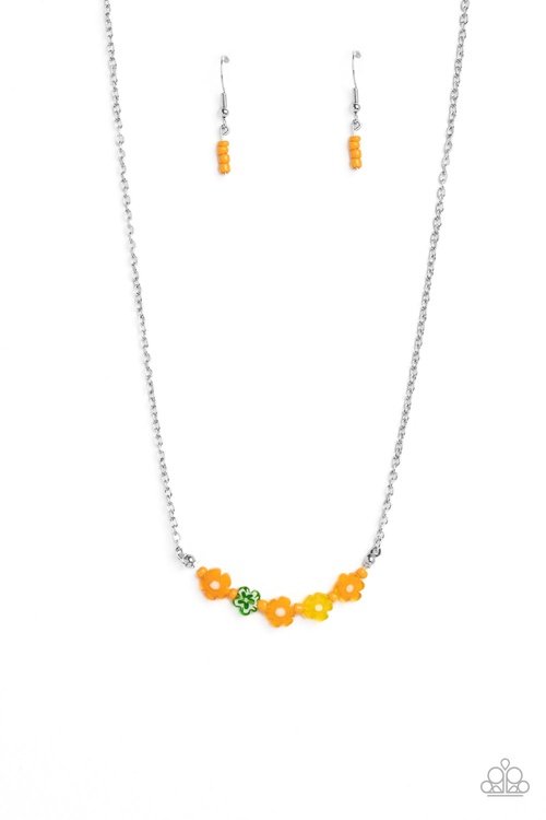 BOUQUET WE GO ORANGE-NECKLACE