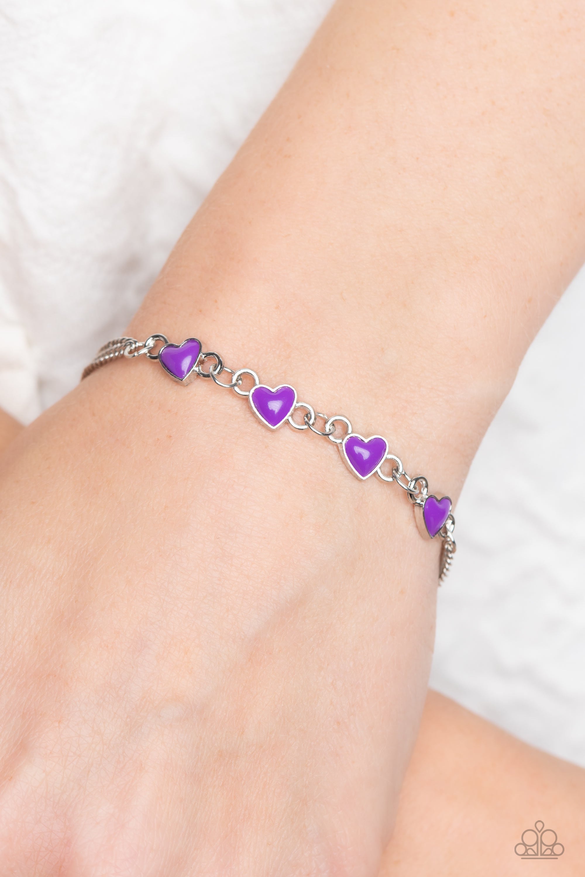 SMITTEN SWEETHEARTS PURPLE-BRACELET