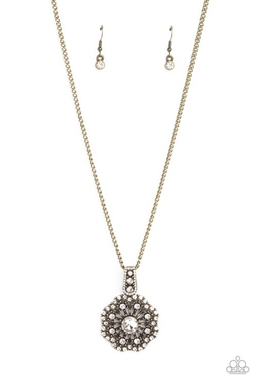 BEWITCHING BRILLIANCE BRASS-NECKLACE