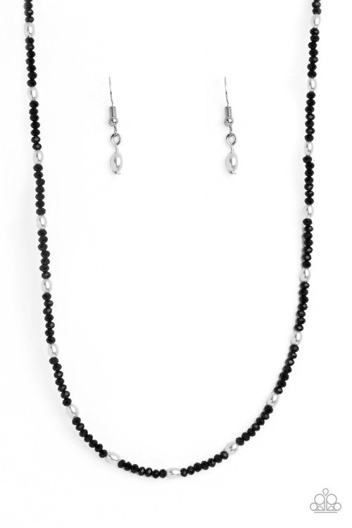 BEADED BLITZ BLACK-NECKLACE