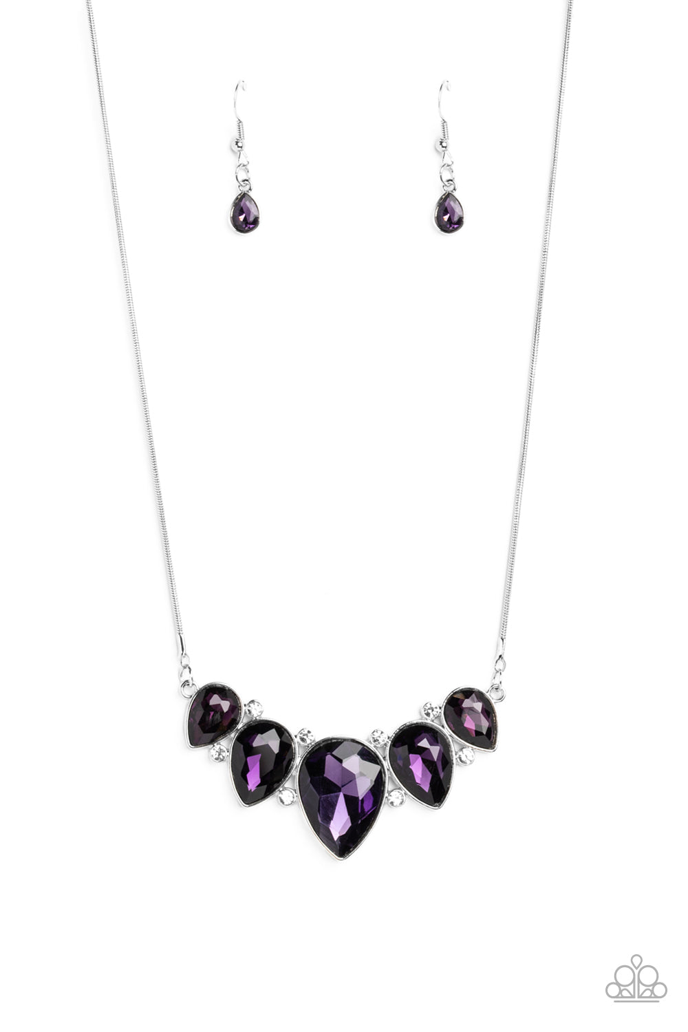 REGALLY REFINED PURPLE-NECKLACE