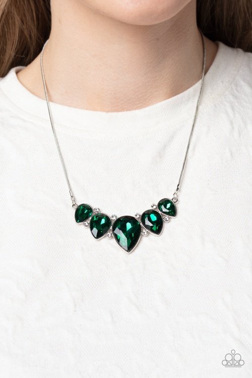 REGALLY REFINED GREEN-NECKLACE