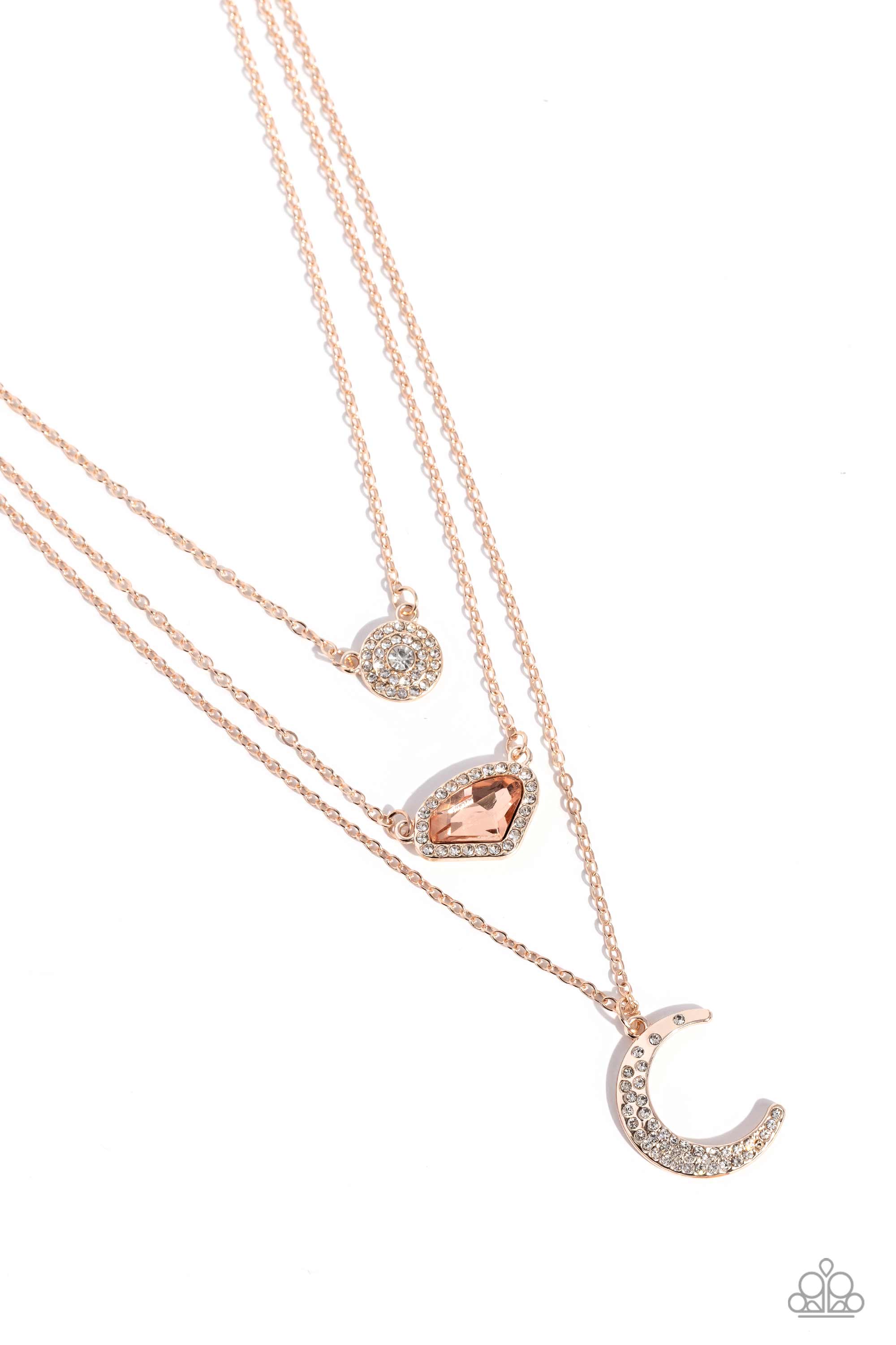 LUNAR LINEUP ROSEGOLD-NECKLACE