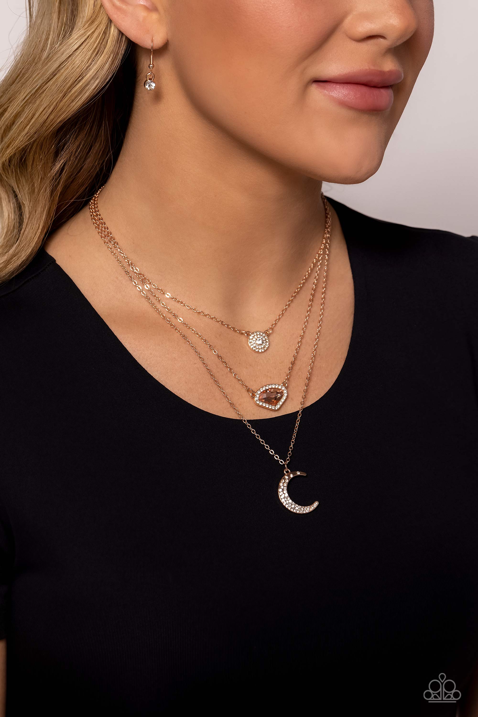 LUNAR LINEUP ROSEGOLD-NECKLACE