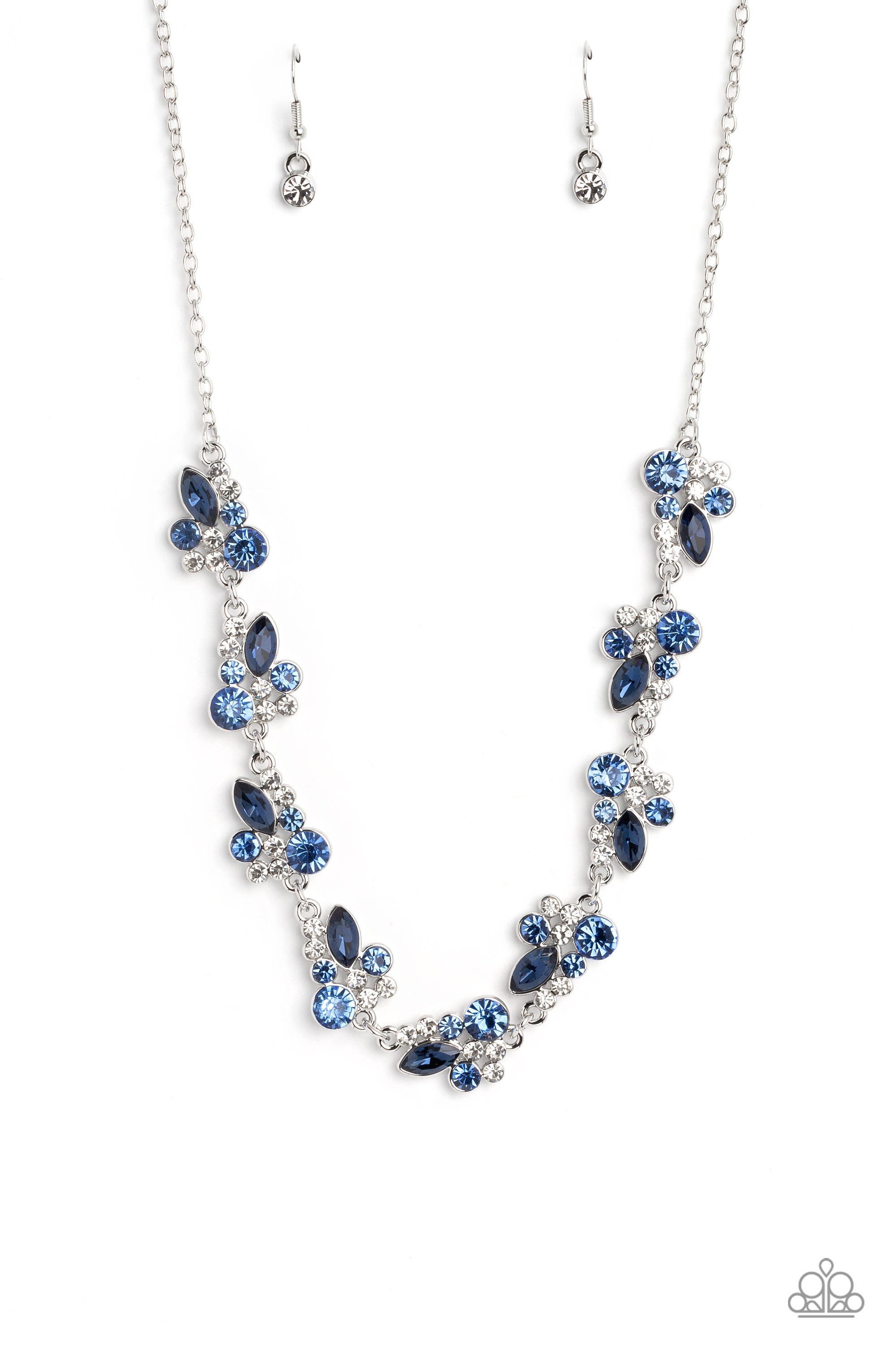 SWIMMING IN SPARKLES BLUE-NECKLACE