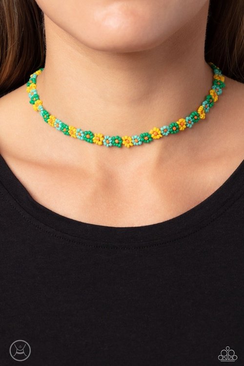 SEED LIMIT GREEN-NECKLACE