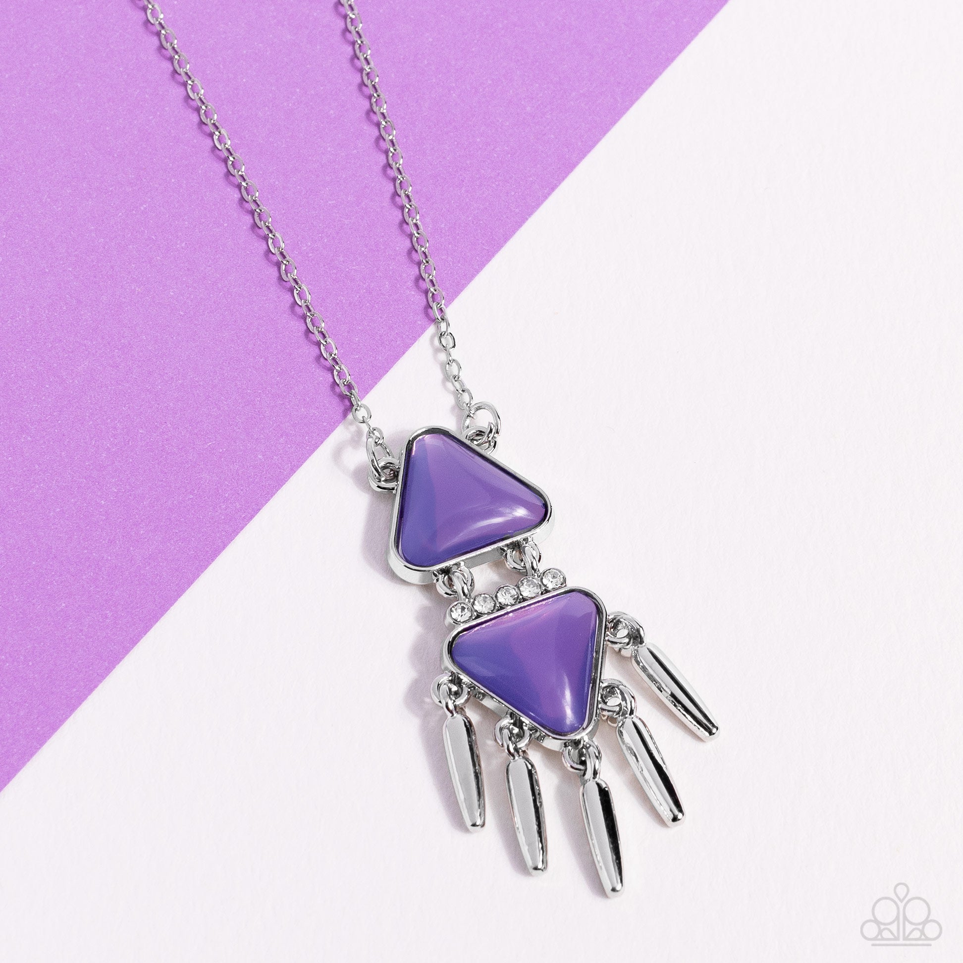 UNDER THE FRINGE PURPLE-NECKLACE