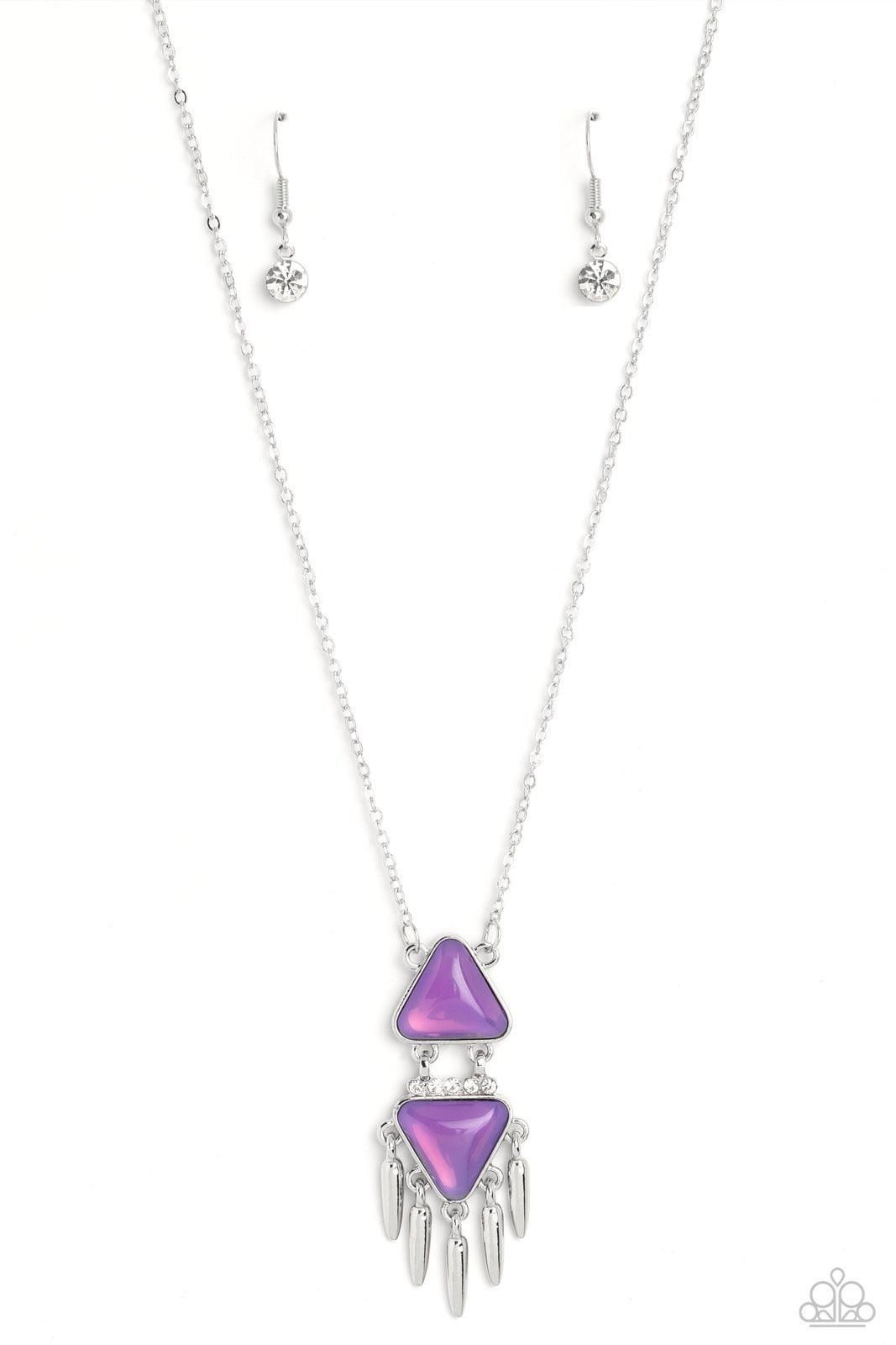 UNDER THE FRINGE PURPLE-NECKLACE