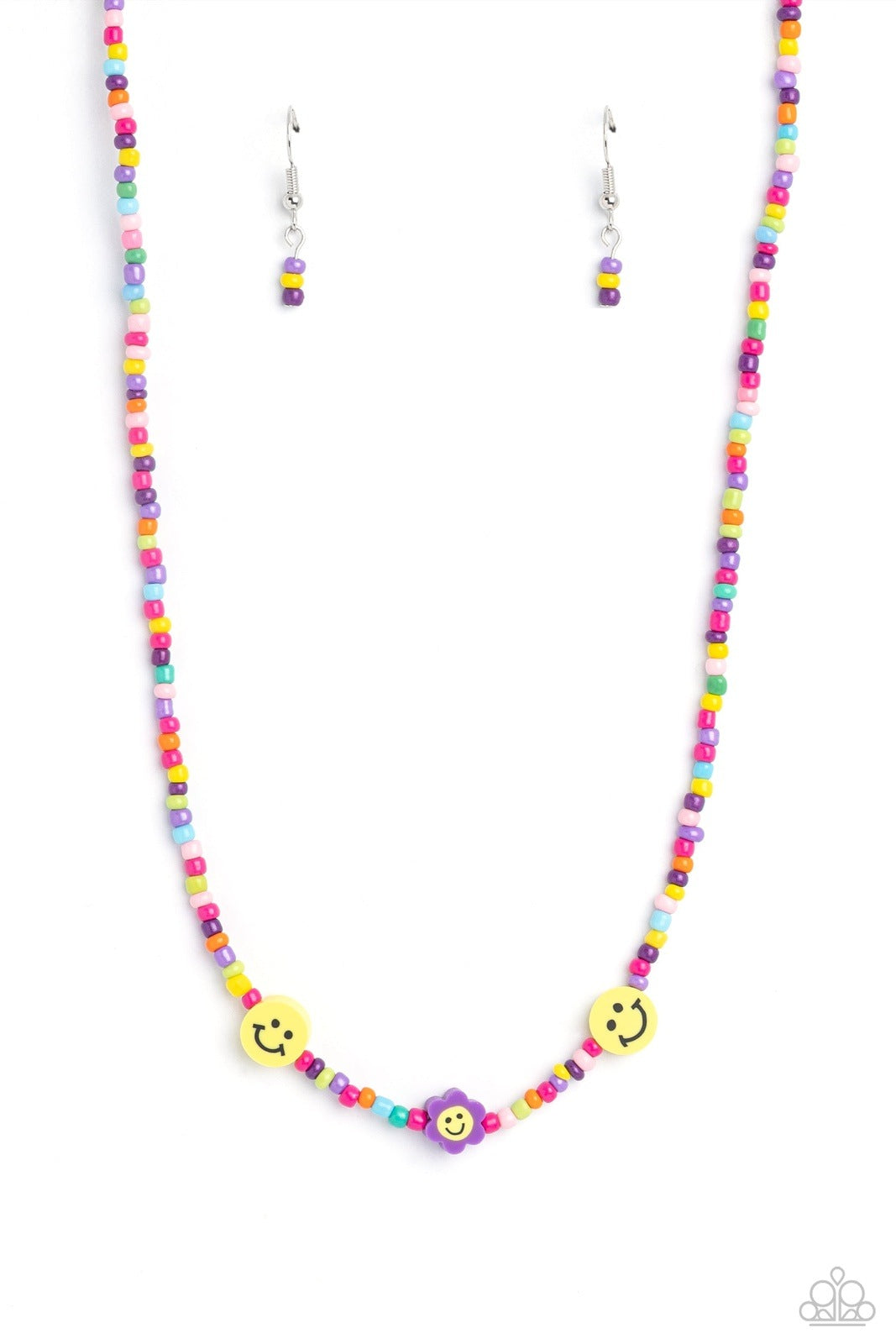 FLOWER POWER PAGEANT PURPLE-NECKLACE