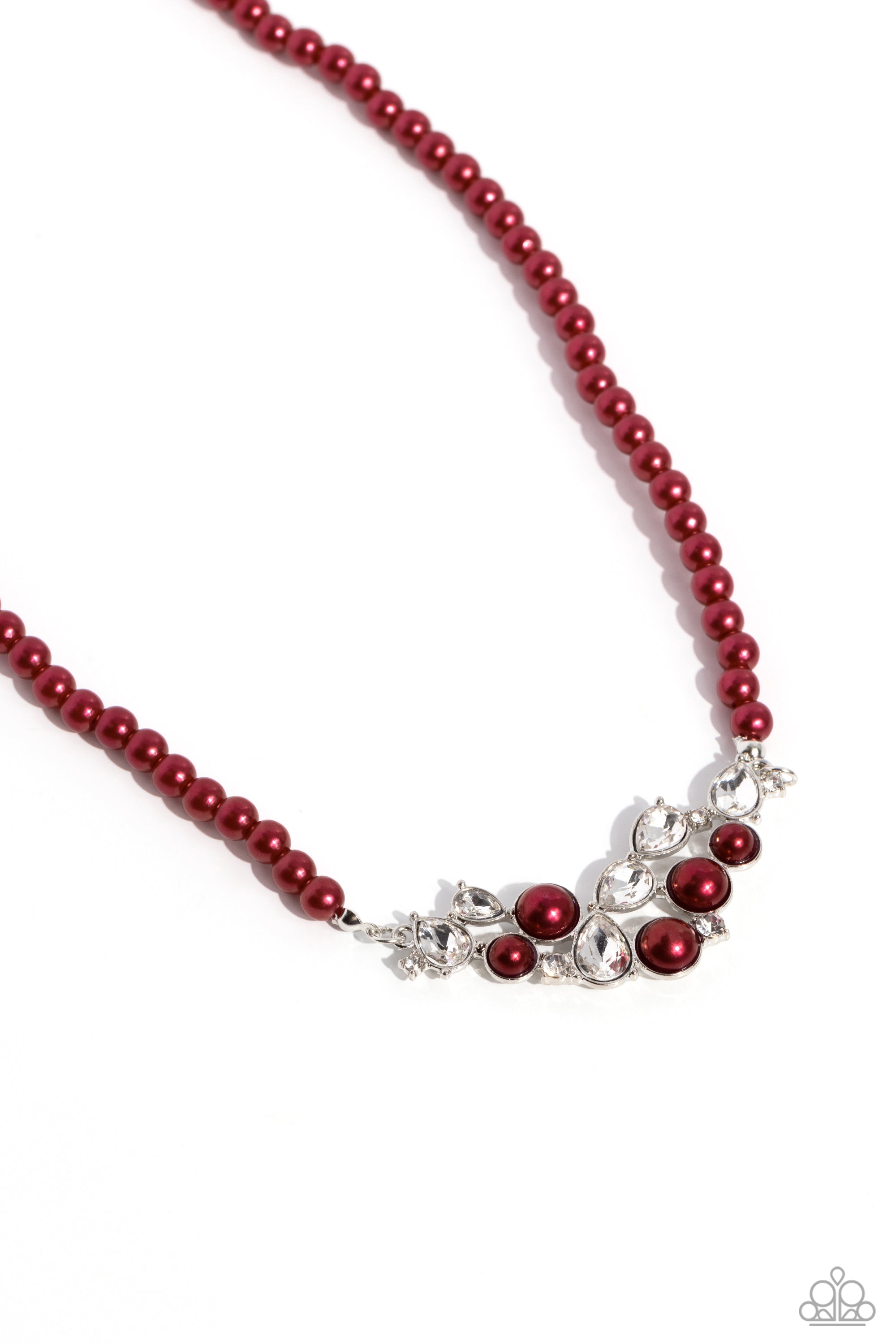 PAMPERED PEARLS RED-NECKLACE