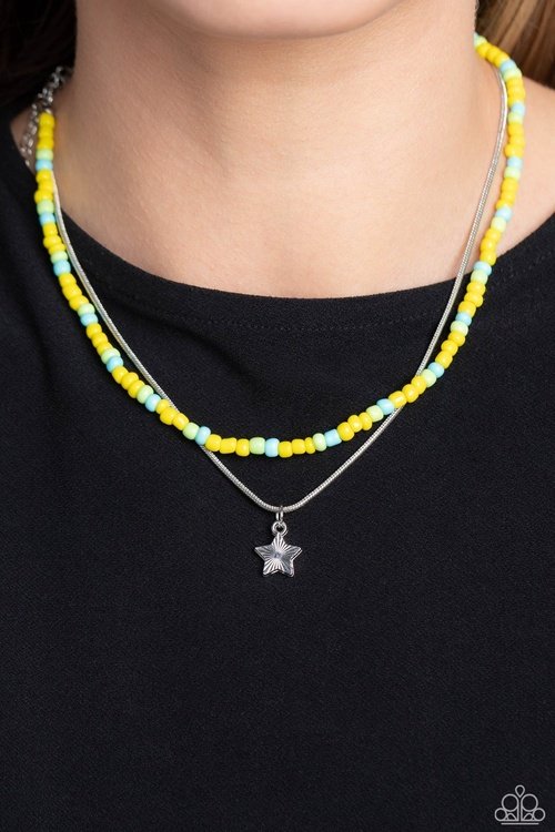 STARRY SERENDIPITY YELLOW-NECKLACE