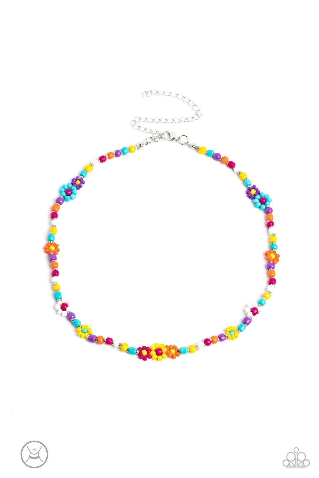 FLOWER CHILD FLAIR BLUE-NECKLACE