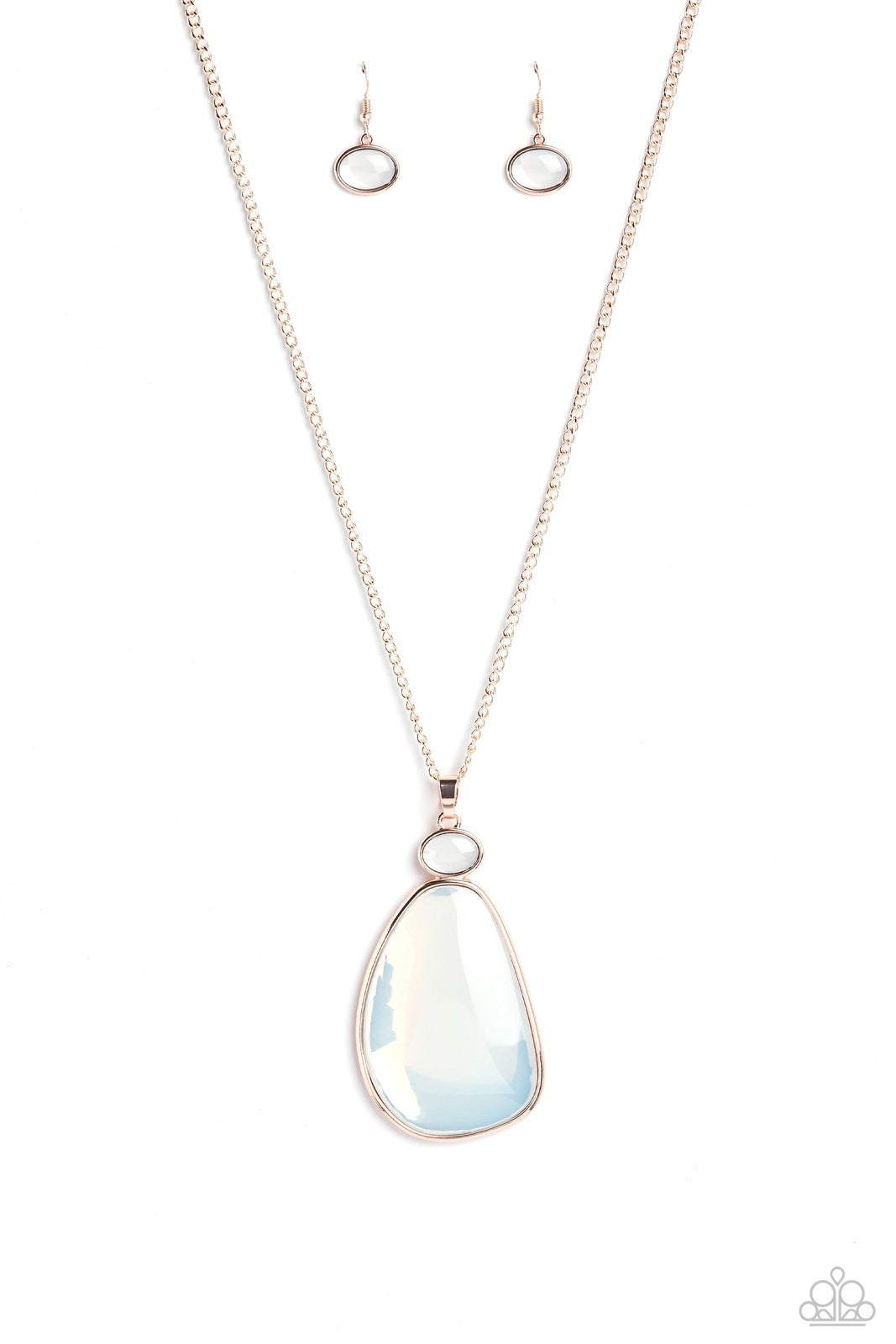 GEOMETRIC GLOW ROSEGOLD-NECKLACE