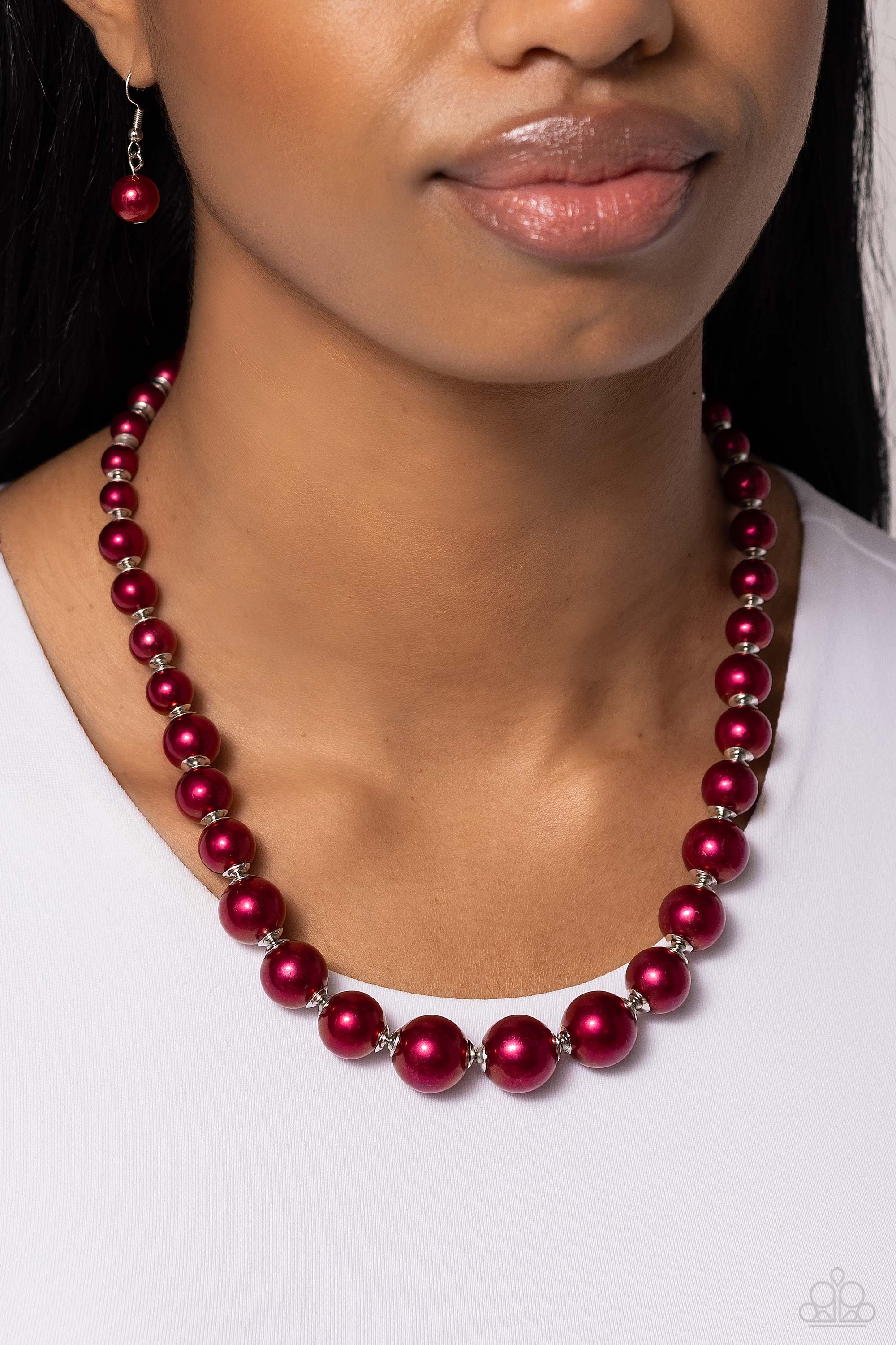 MANHATTAN MOGUL RED-NECKLACE