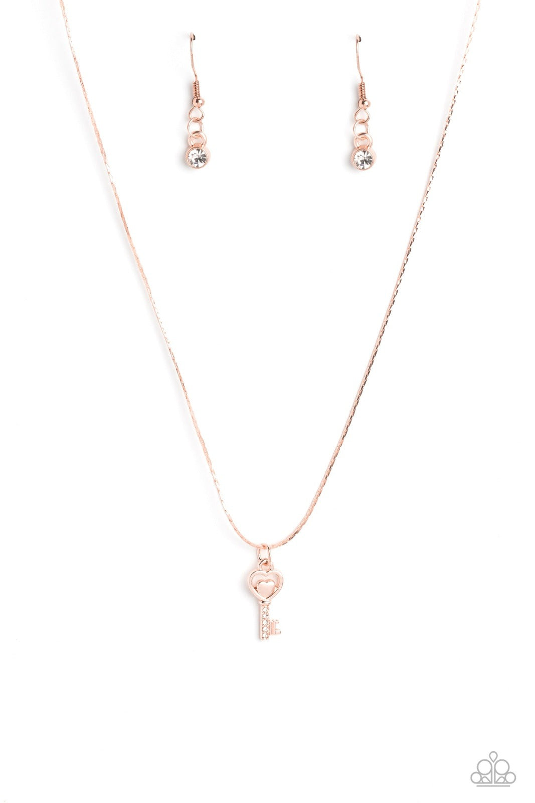 LOVE-LOCKED ROSE GOLD-NECKLACE