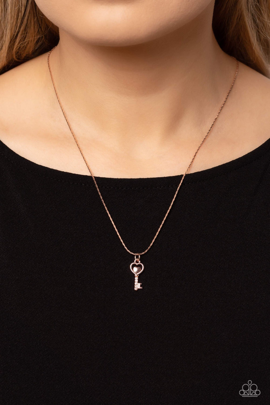 LOVE-LOCKED ROSE GOLD-NECKLACE