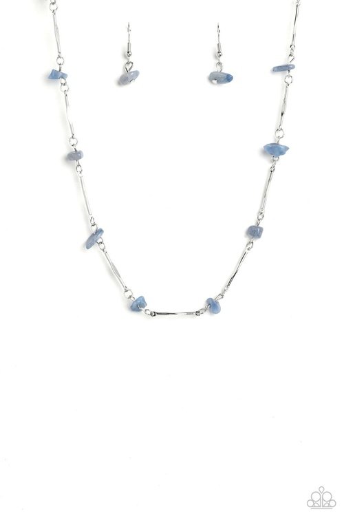 CHISELED CONSTRUCTION BLUE-NECKLACE