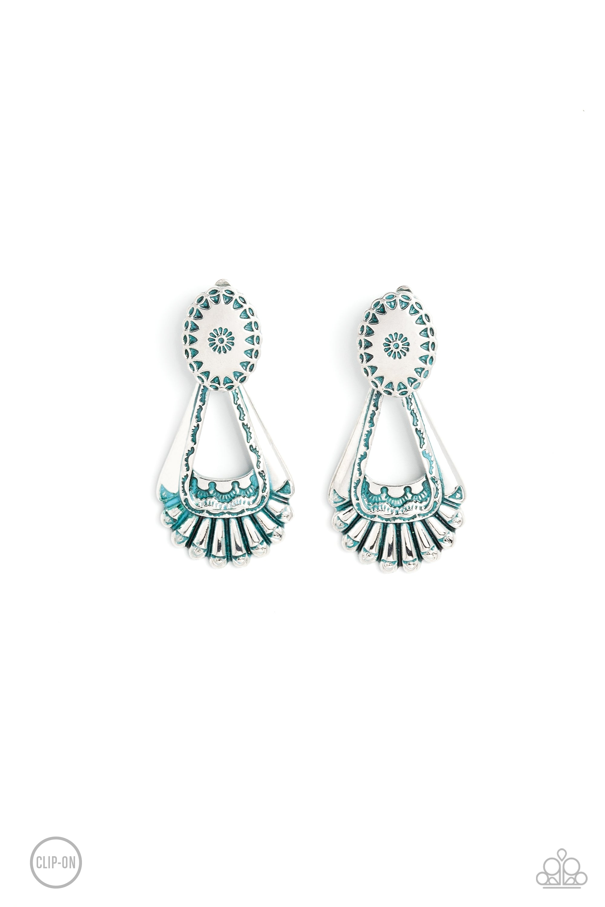 CASABLANCA CHANDELIERS BLUE-EARRINGS