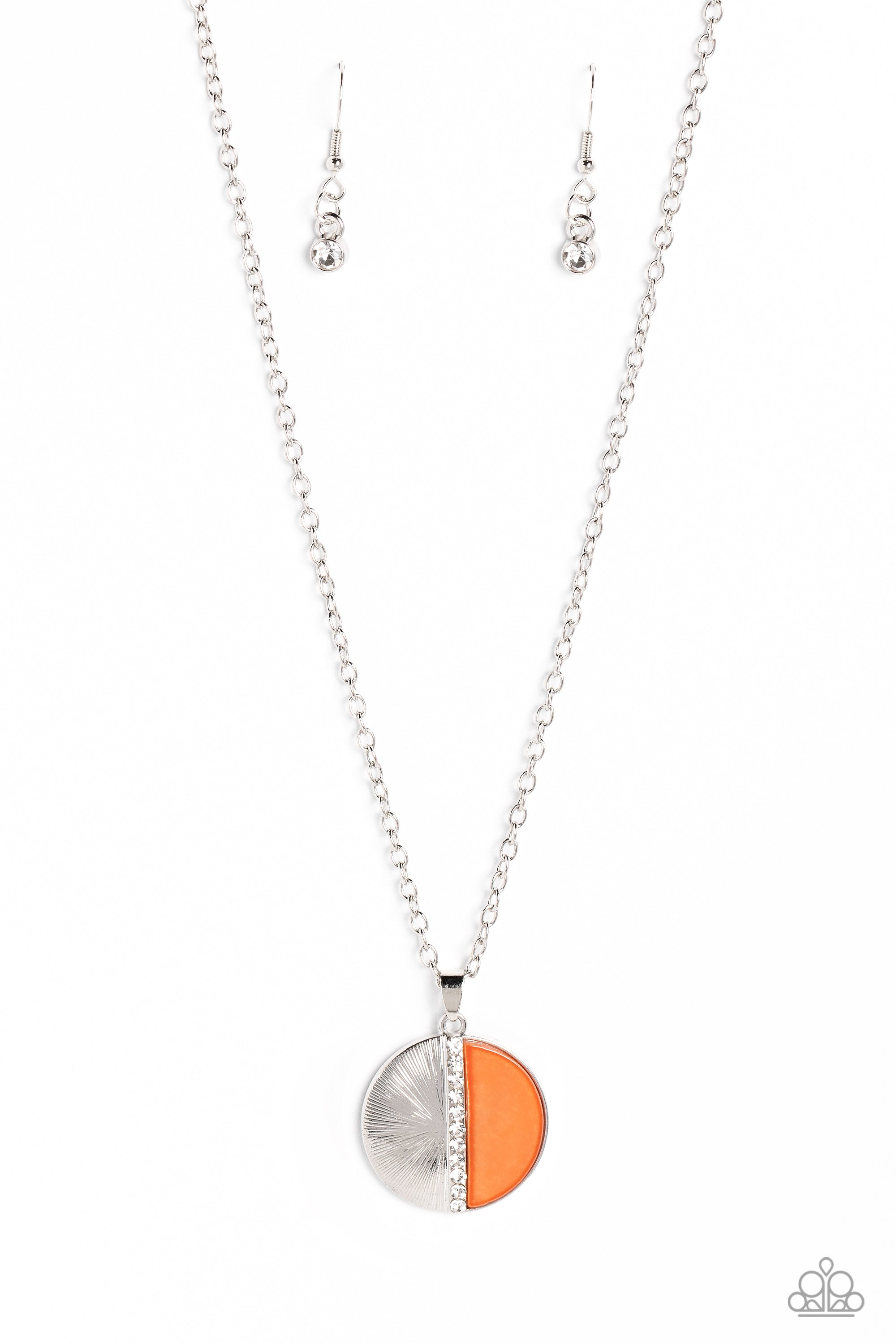 CAPTIVATING CONTRAST ORANGE-NECKLACE