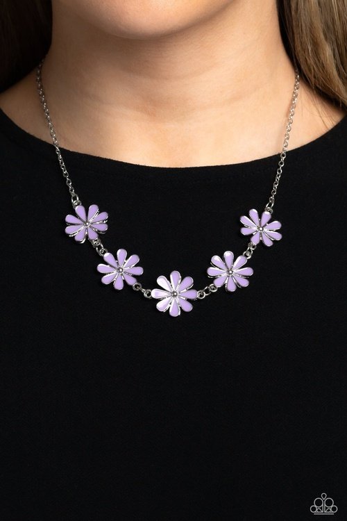 FLORA FANTASY PURPLE-NECKLACE