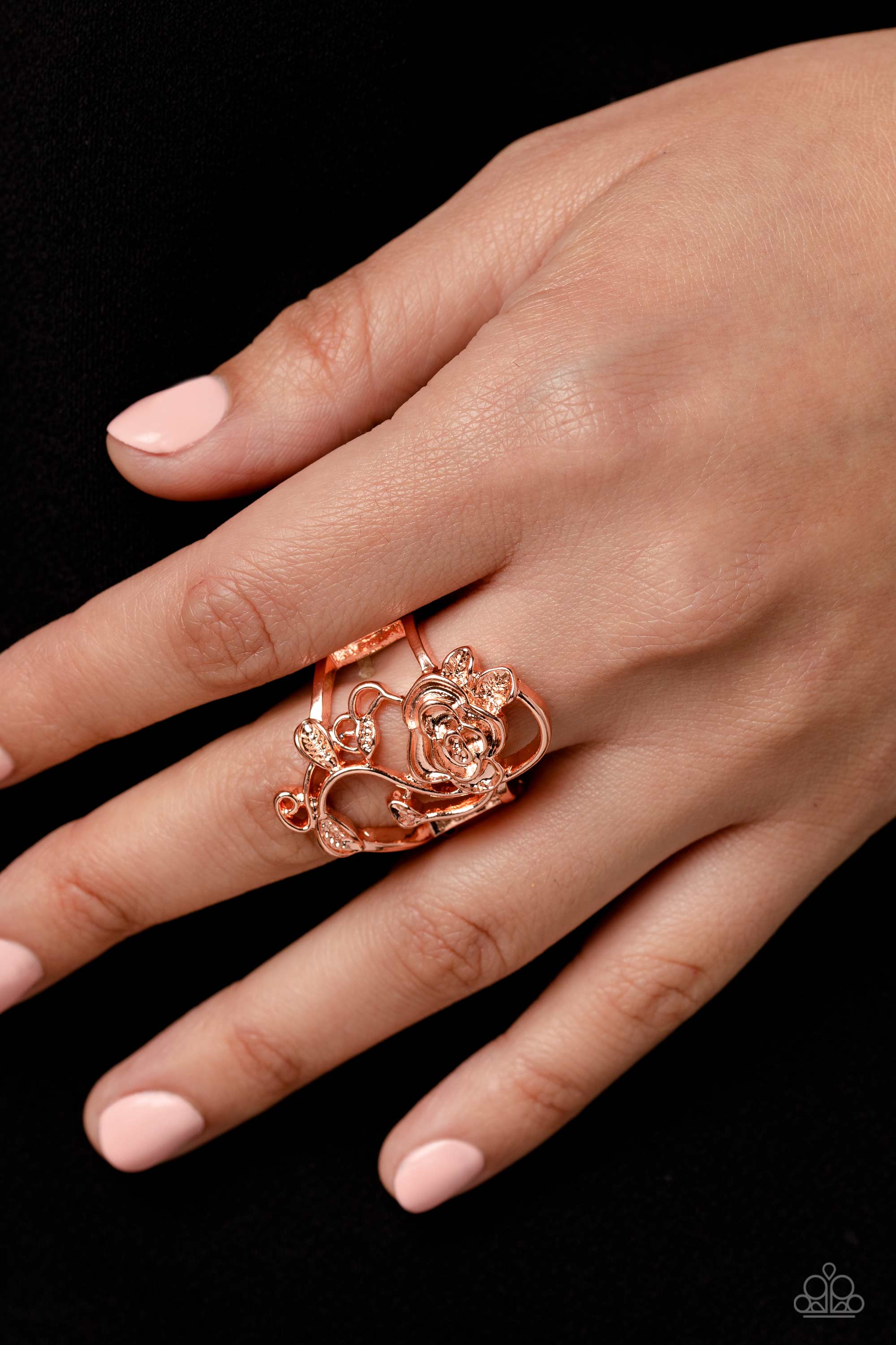 WHAT ROSE AROUND COPPER-RING