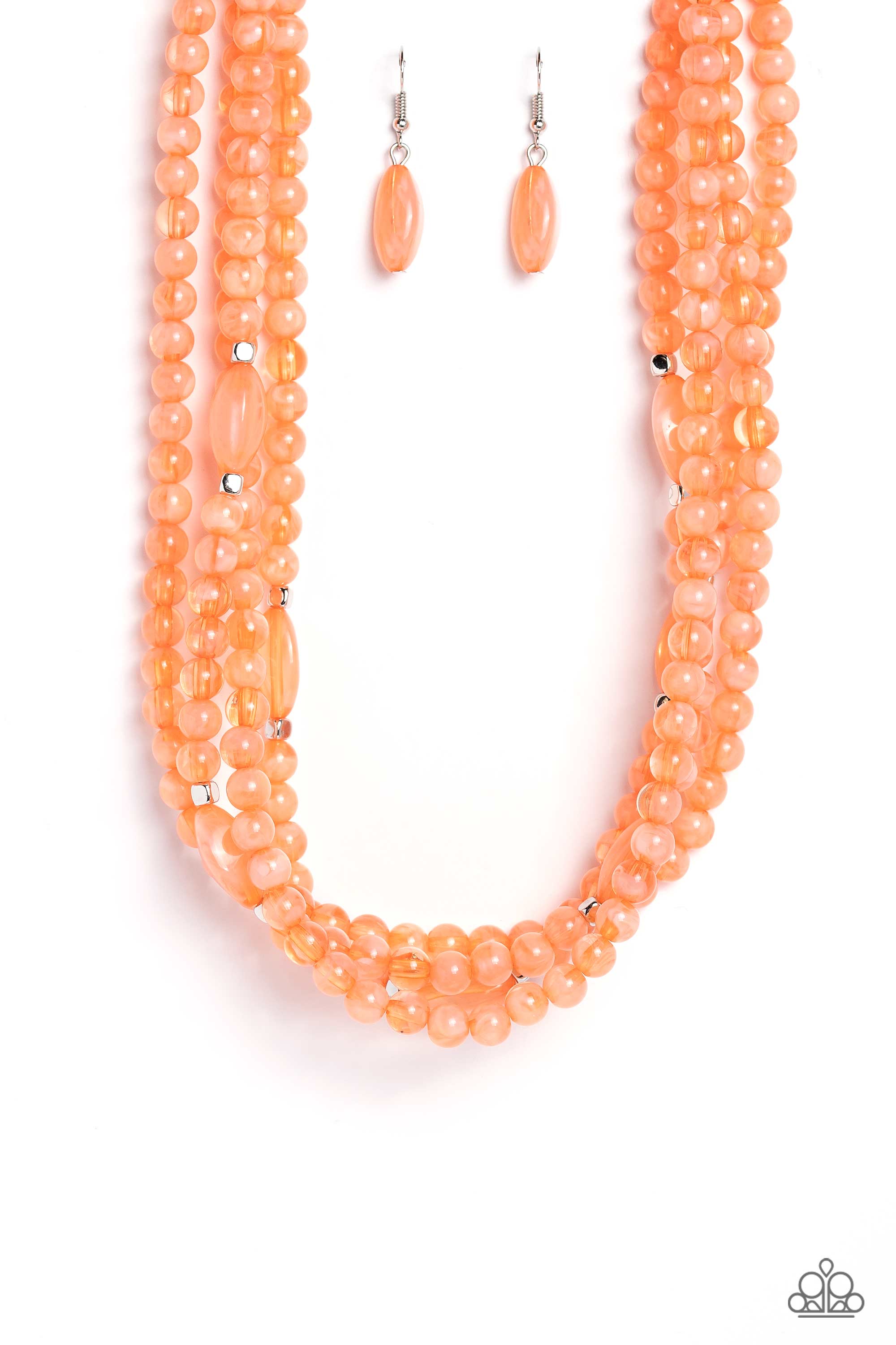 LAYERED LASS ORANGE-NECKLACE