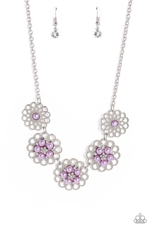 MANDALA MOSAIC PURPLE-NECKLACE