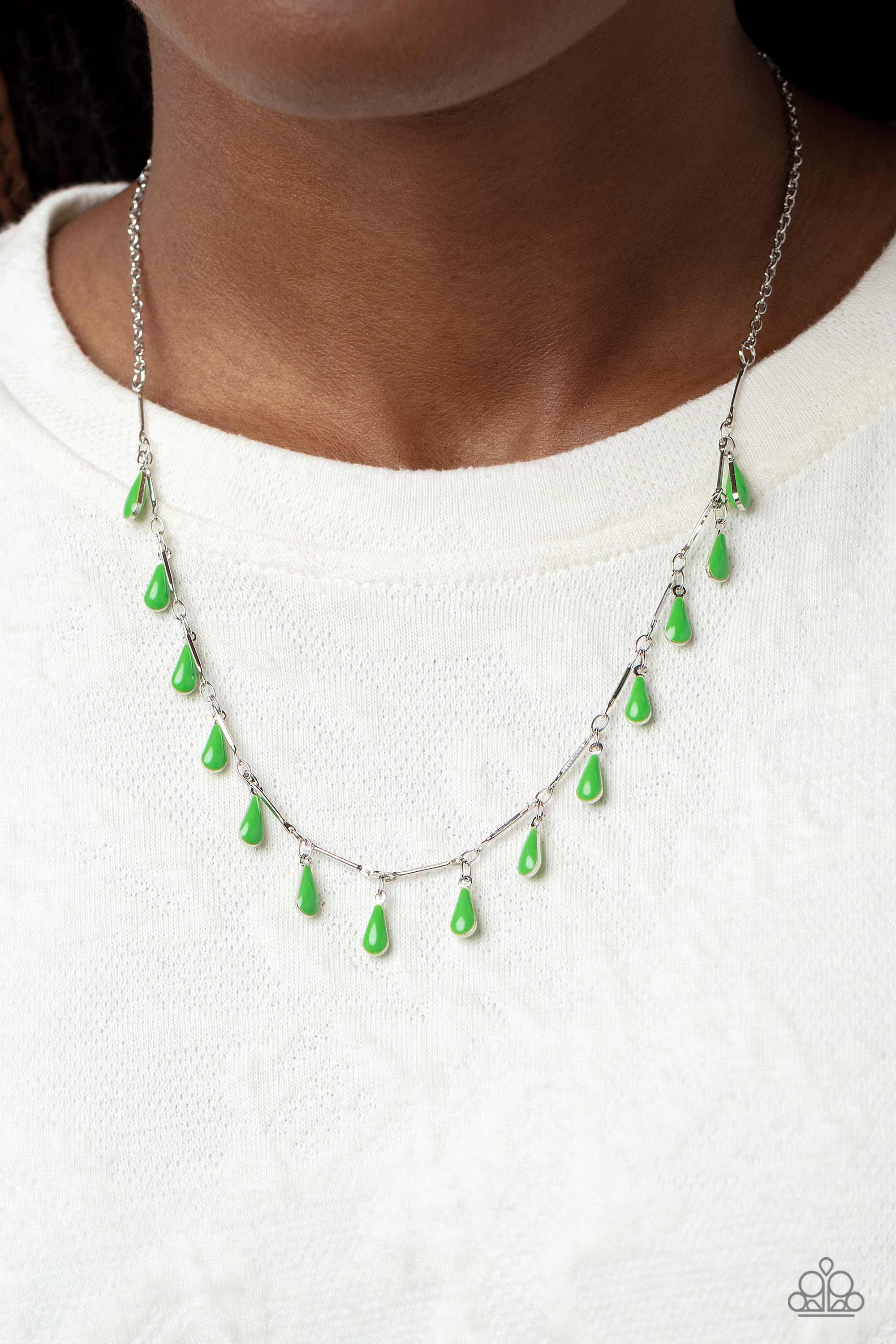 DROP-DEAD DANCE GREEN-NECKLACE