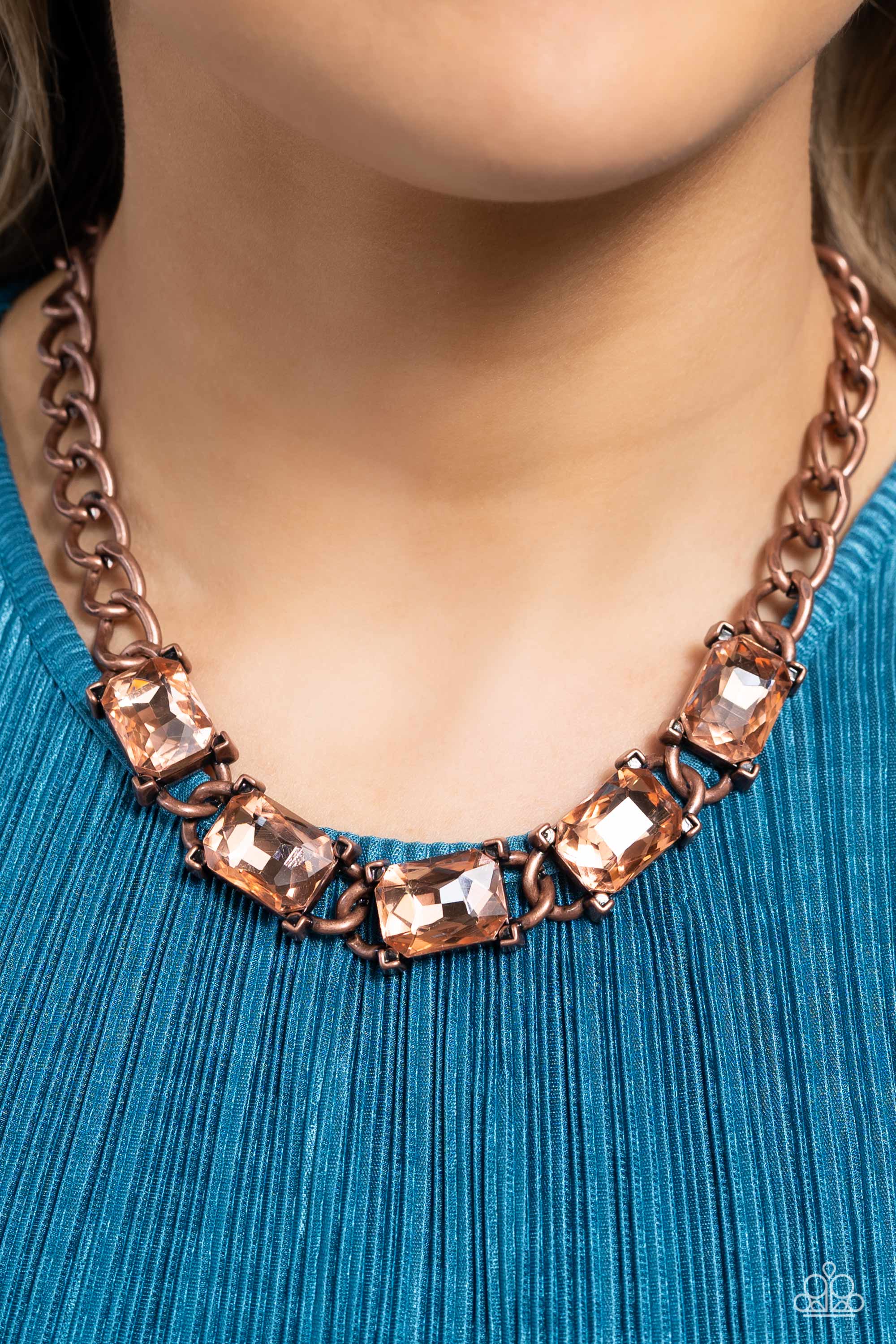 RADIATING REVIEW COPPER-NECKLACE