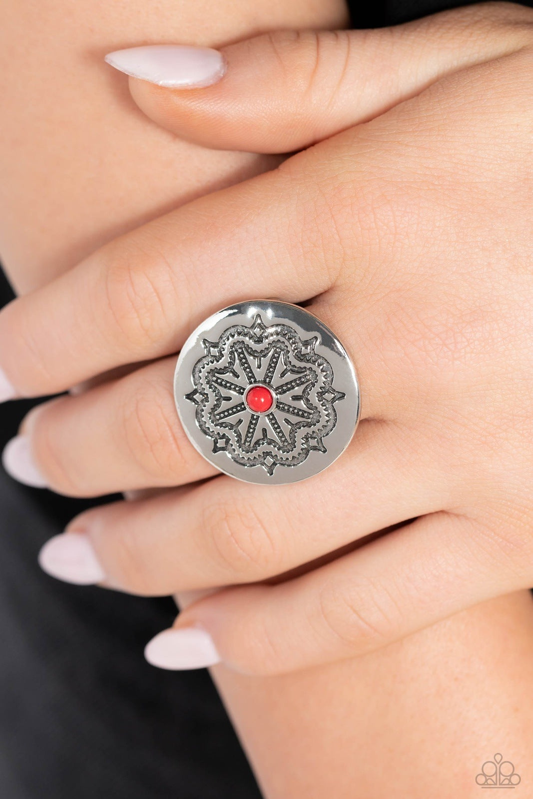 CARVED COACHELLA RED-RING