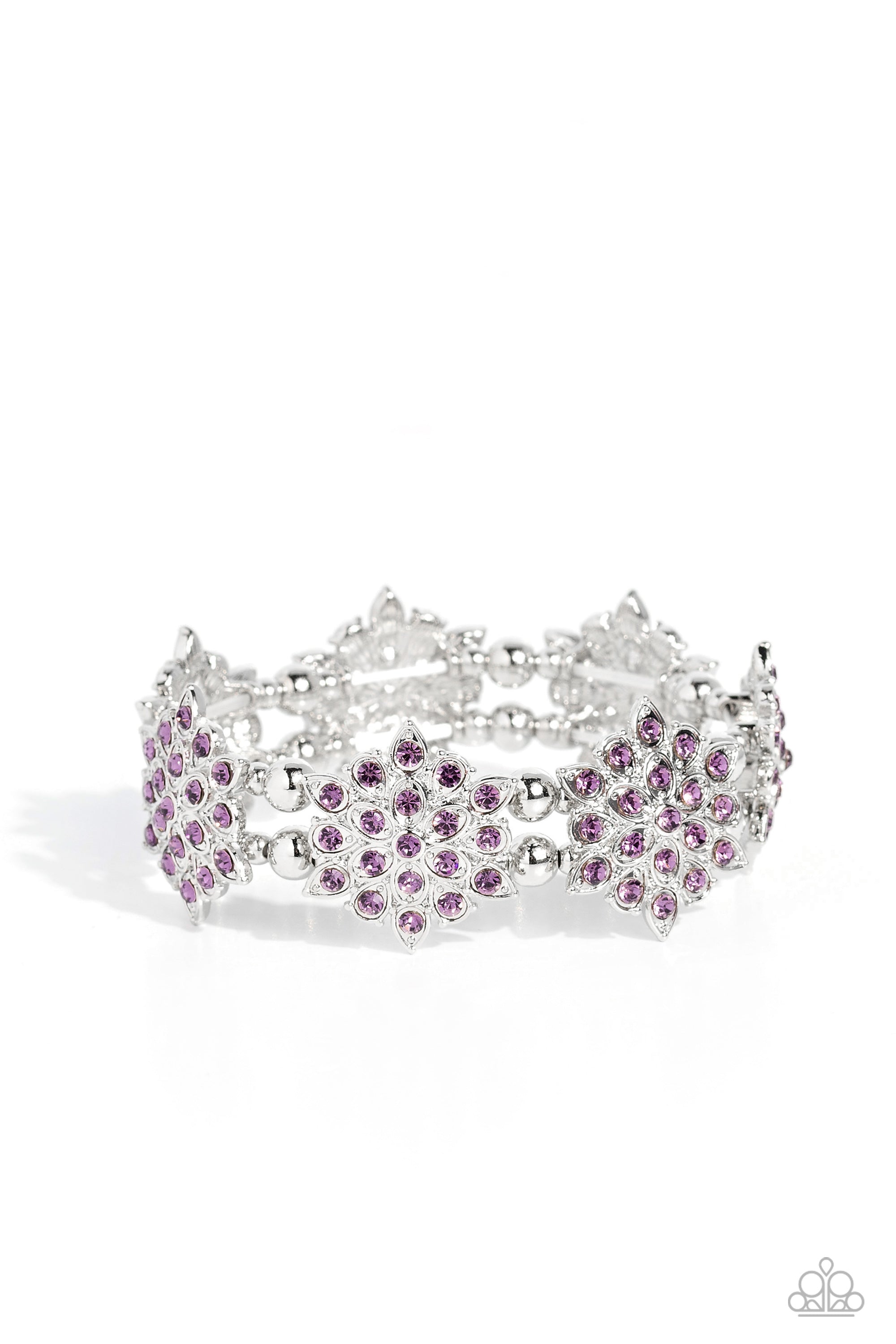 SCINTILLATING SNOWFLAKES PURPLE-BRACELET