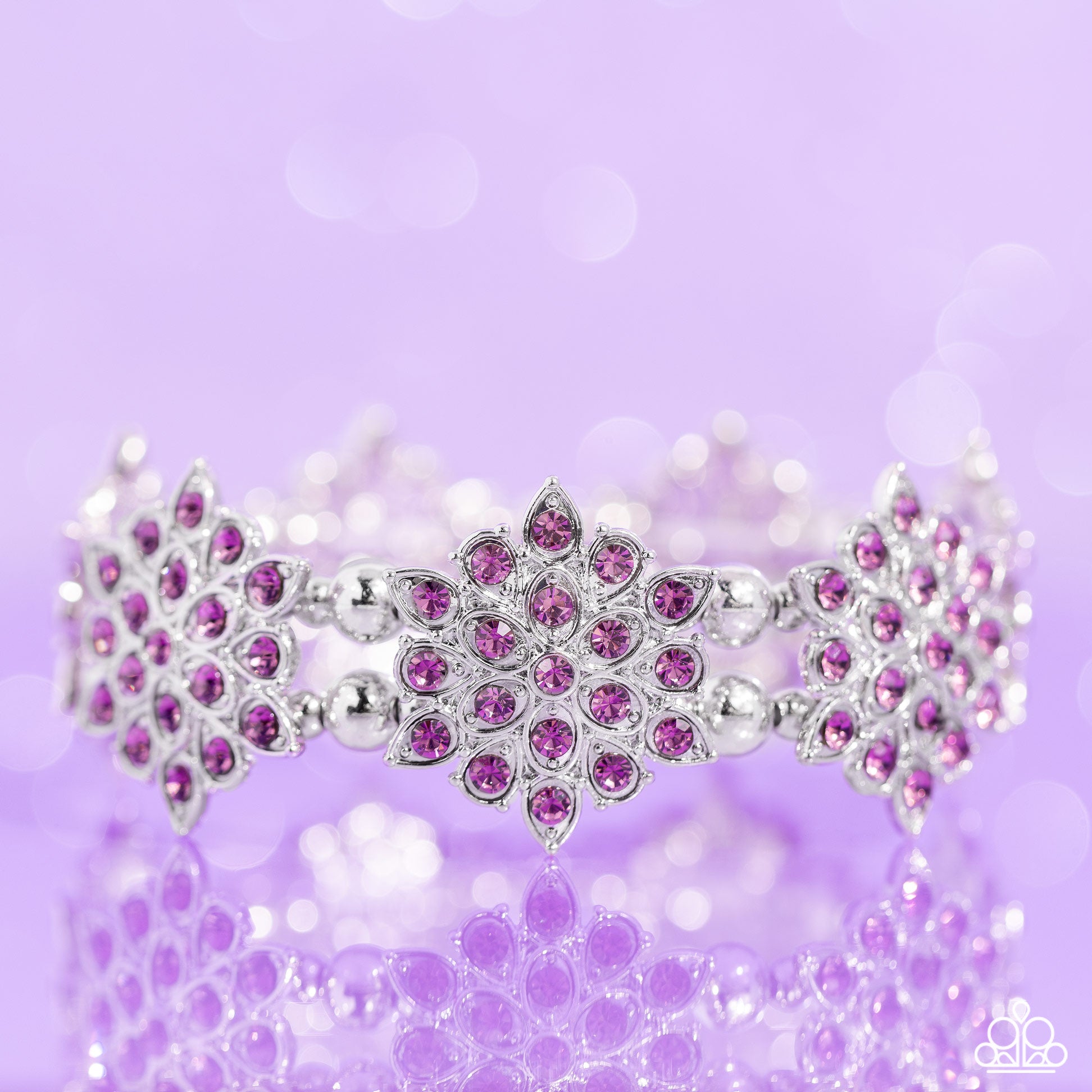 SCINTILLATING SNOWFLAKES PURPLE-BRACELET