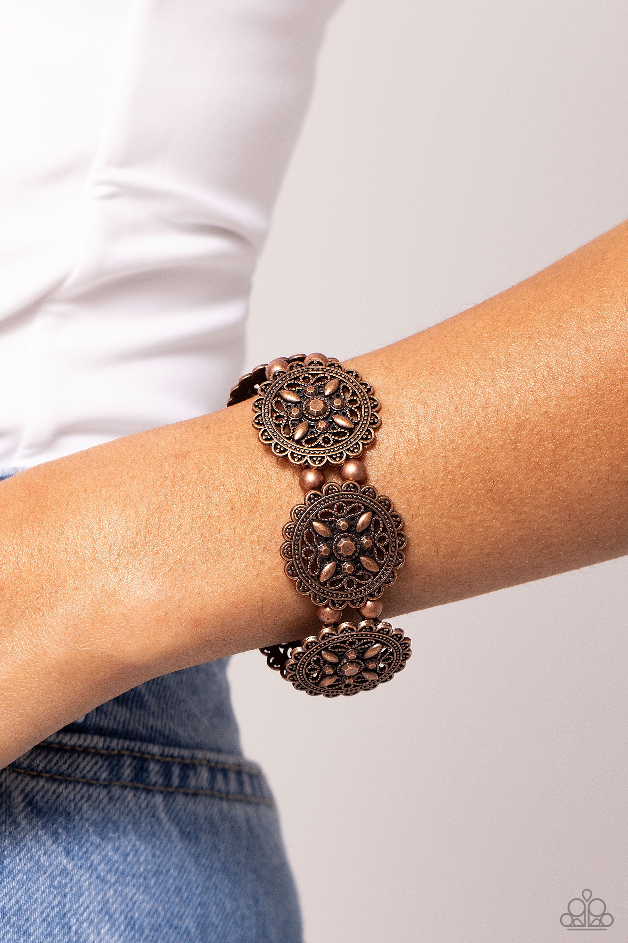 LEAVE OF LACE COPPER-BRACELET