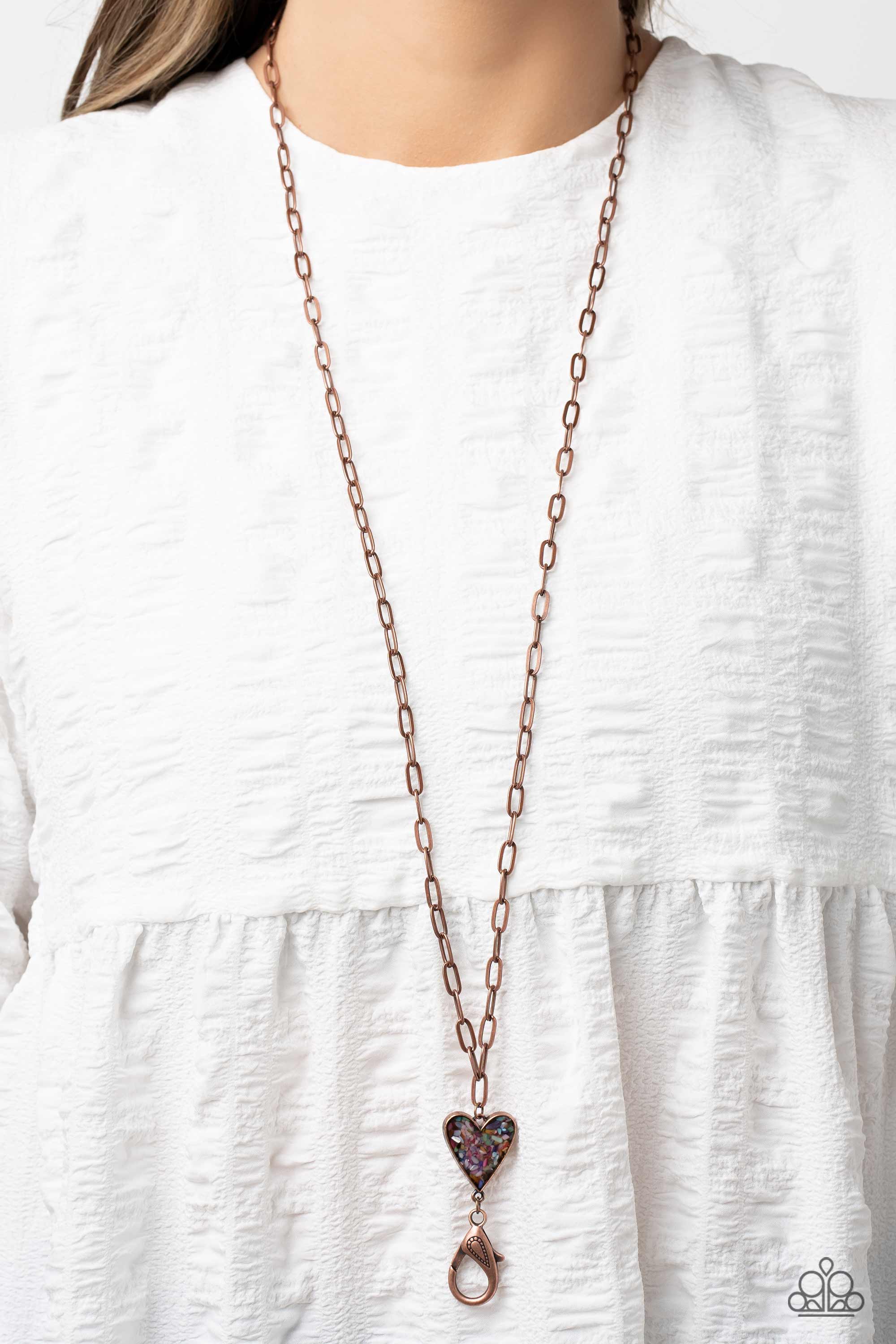 KISS AND SHELL COPPER-NECKLACE